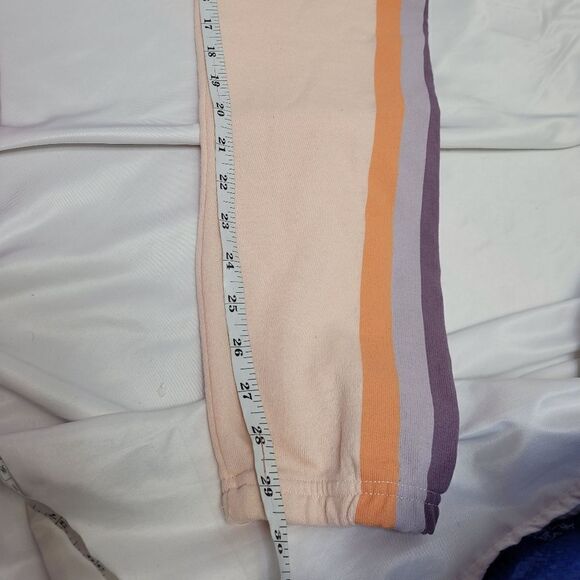 NEW Wildfox knox peach grapefruit stripe jogger sweatpants M‎ - Picture 10 of 10